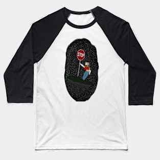 TV head floating through space Baseball T-Shirt